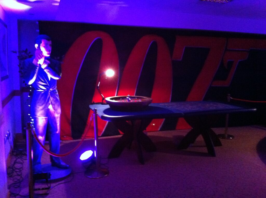 James Bond theme prop hire