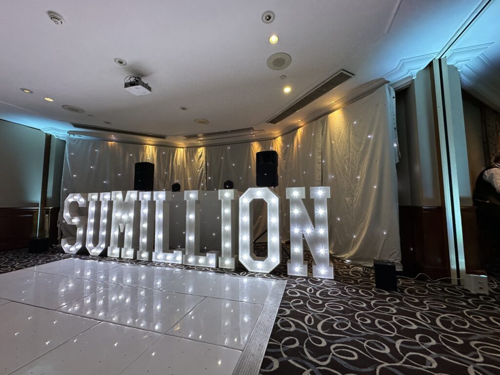 Light up letter hire