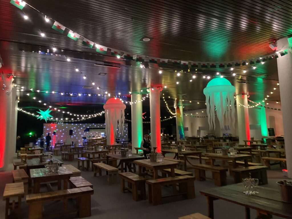 Festoon lighting rental